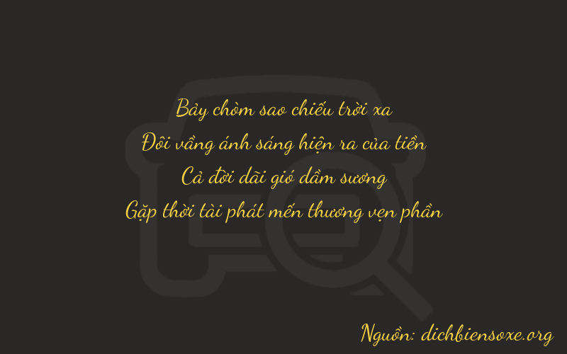 Thơ dịch biển số xe 7218