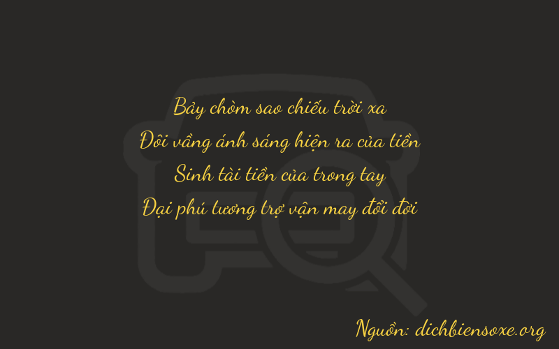 Thơ dịch biển số xe 7236