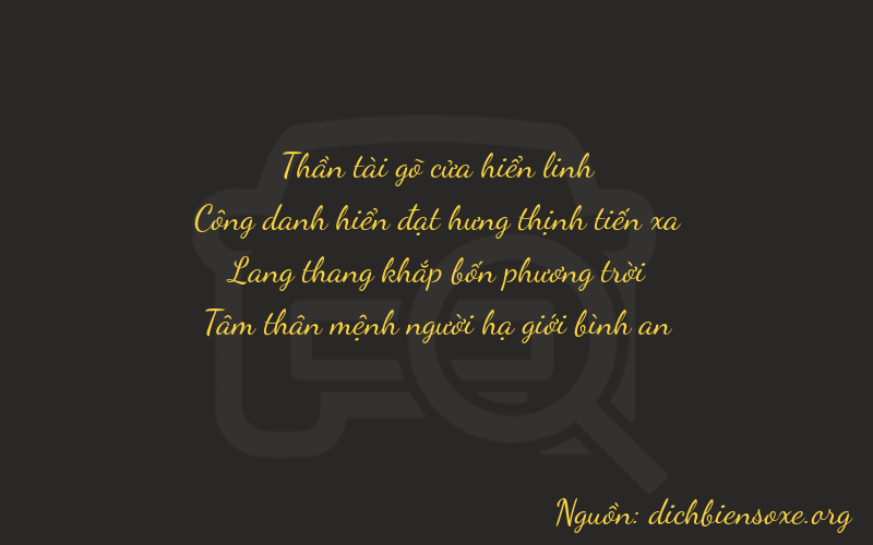 Thơ dịch biển số xe 7243