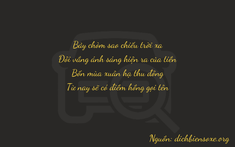 Thơ dịch biển số xe 7245