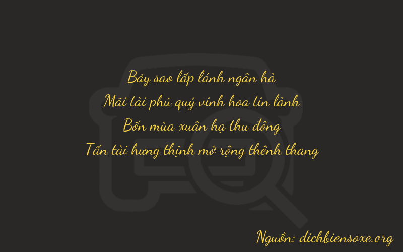 Thơ dịch biển số xe 7248