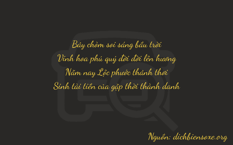Thơ dịch biển số xe 7255