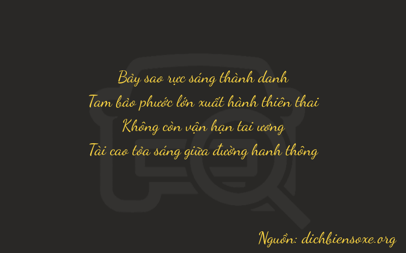 Thơ dịch biển số xe 7303