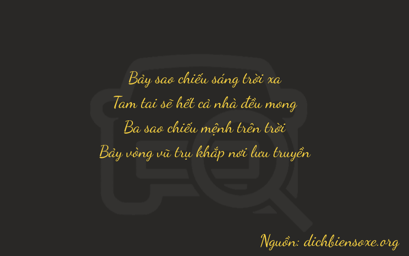 Thơ dịch biển số xe 7337