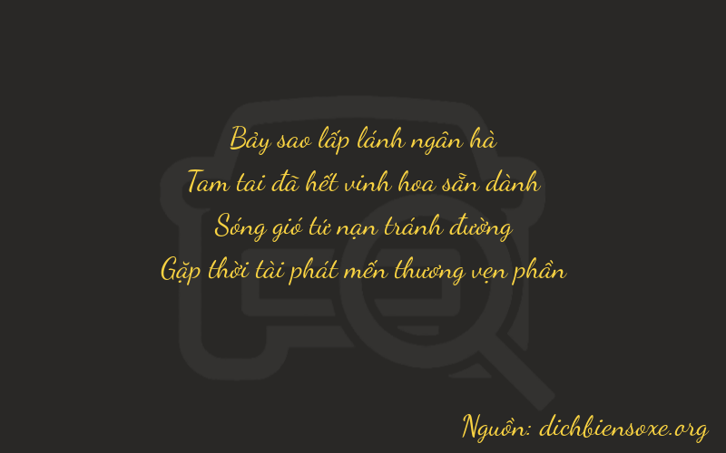Thơ dịch biển số xe 7338