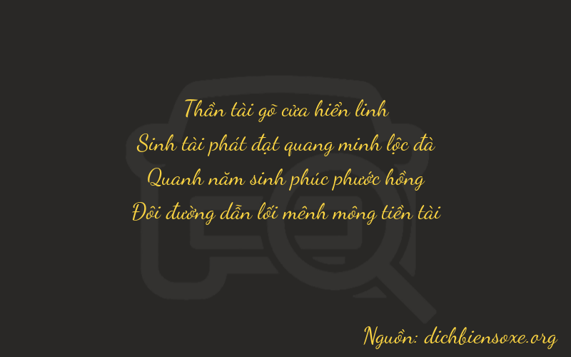 Thơ dịch biển số xe 7352