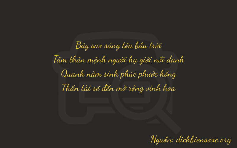 Thơ dịch biển số xe 7358