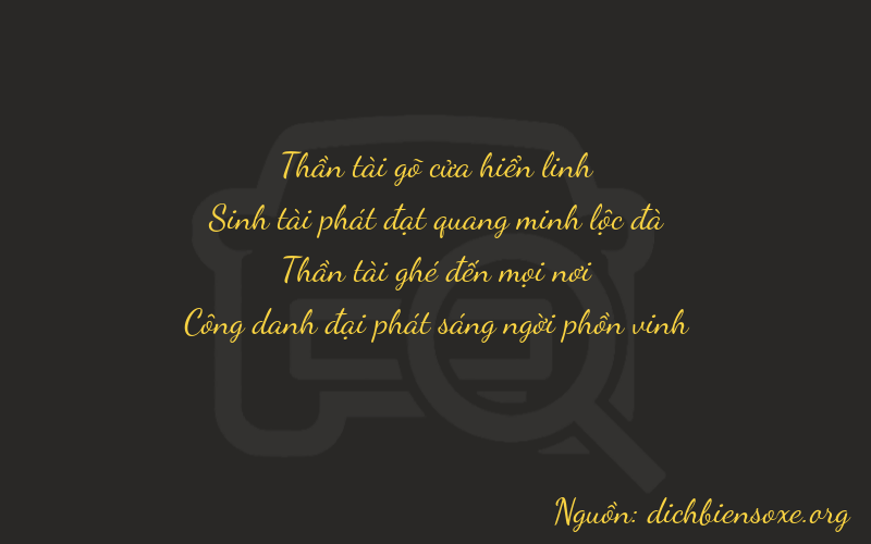 Thơ dịch biển số xe 7361