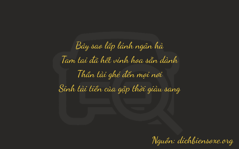 Thơ dịch biển số xe 7365