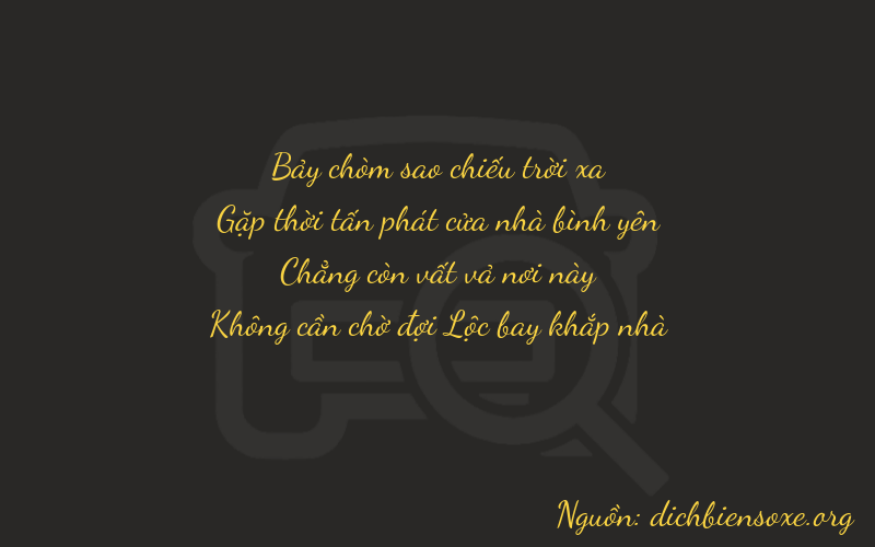 Thơ dịch biển số xe 7400