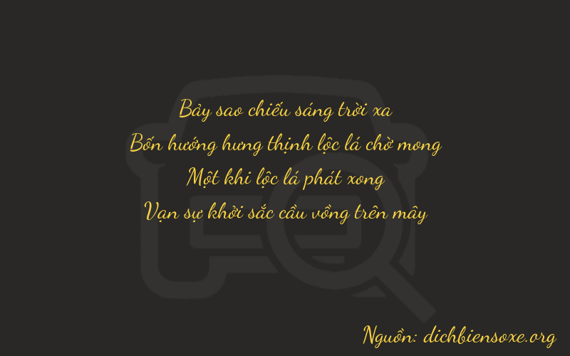 Thơ dịch biển số xe 7411