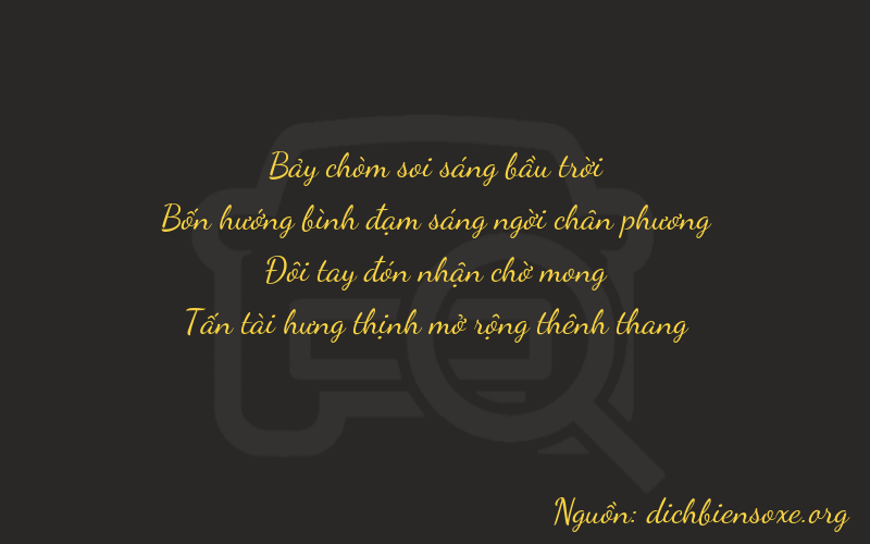 Thơ dịch biển số xe 7428