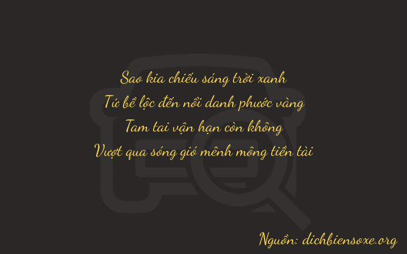 Thơ dịch biển số xe 7433