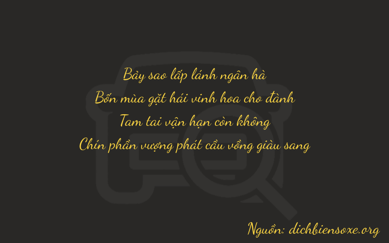 Thơ dịch biển số xe 7439