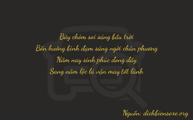 Thơ dịch biển số xe 7455