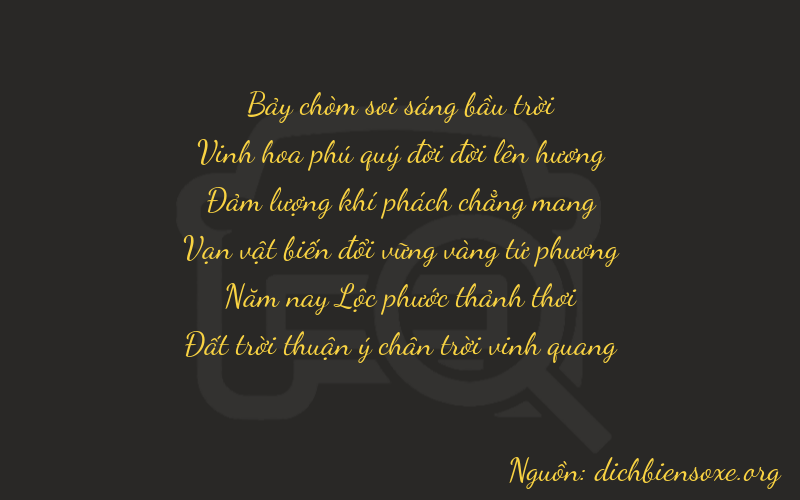 Thơ dịch biển số xe 72658