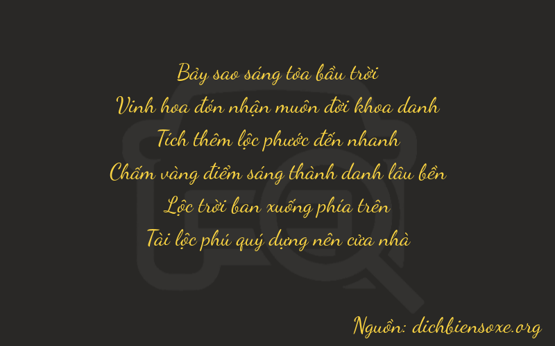 Thơ dịch biển số xe 72662