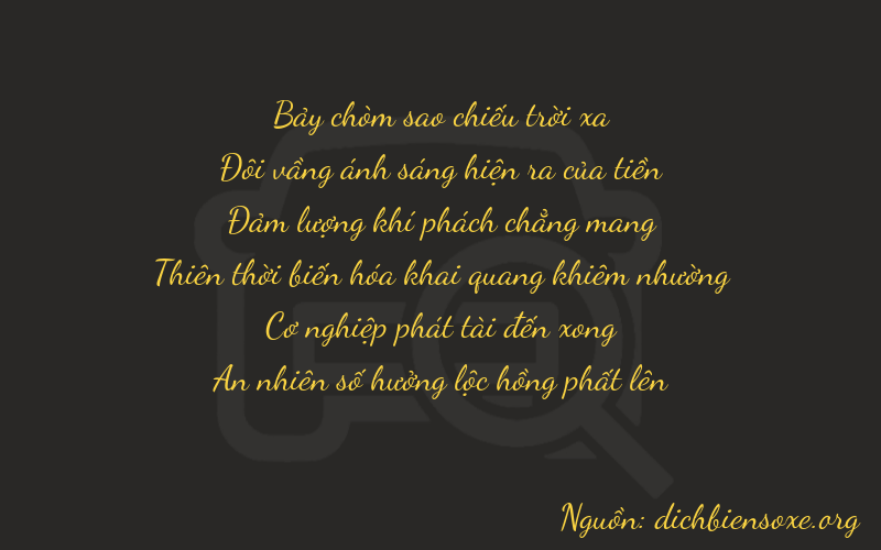 Thơ dịch biển số xe 72684