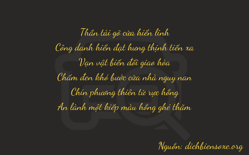 Thơ dịch biển số xe 72691