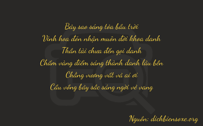 Thơ dịch biển số xe 72707