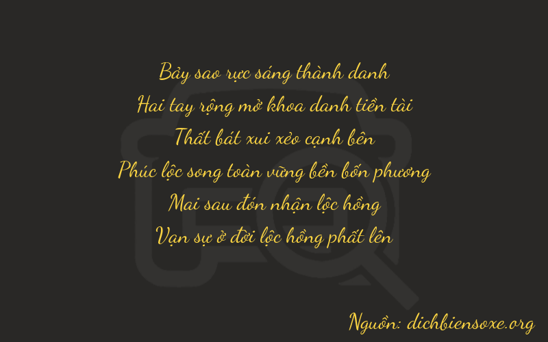 Thơ dịch biển số xe 72724