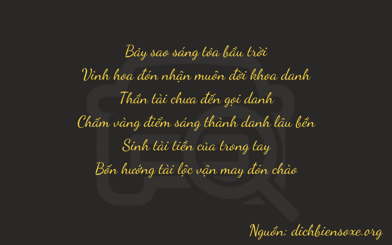 Thơ dịch biển số xe 72734