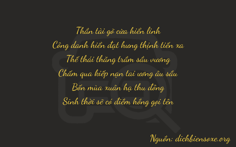 Thơ dịch biển số xe 72745