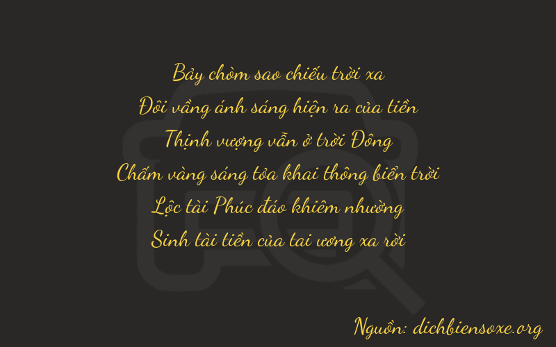 Thơ dịch biển số xe 72765