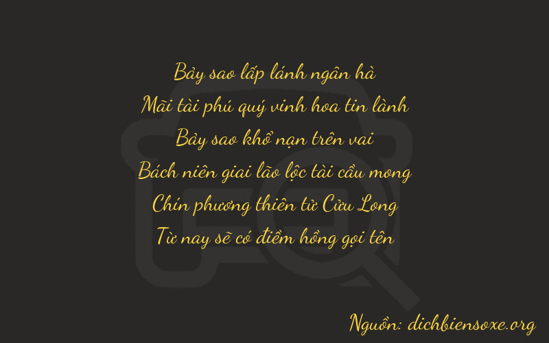 Thơ dịch biển số xe 72795