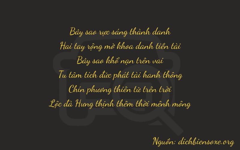 Thơ dịch biển số xe 72796