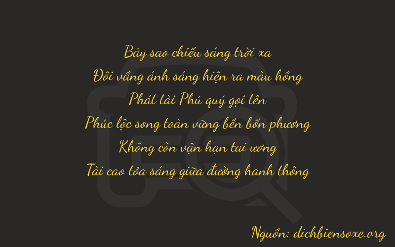 Thơ dịch biển số xe 72803