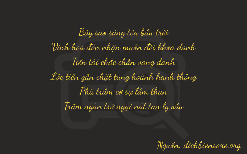Thơ dịch biển số xe 72806