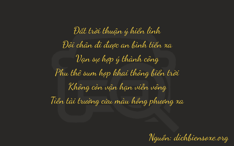 Thơ dịch biển số xe 72809