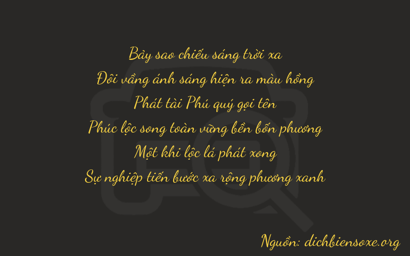 Thơ dịch biển số xe 72812