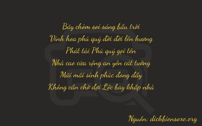Thơ dịch biển số xe 72820