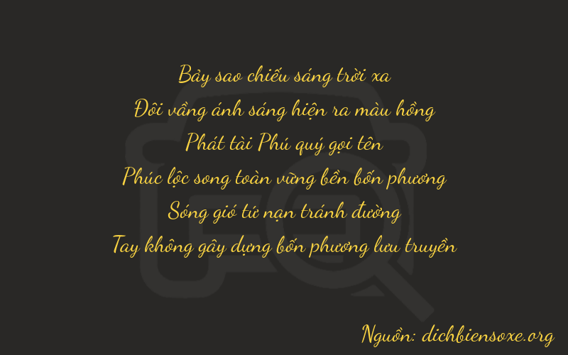 Thơ dịch biển số xe 72830