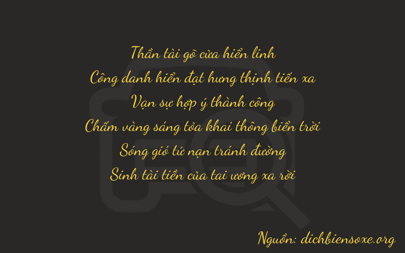 Thơ dịch biển số xe 72835