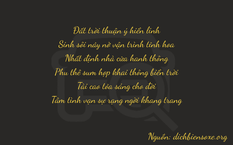 Thơ dịch biển số xe 75134