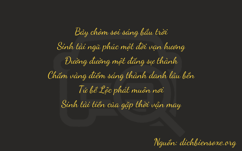 Thơ dịch biển số xe 75145