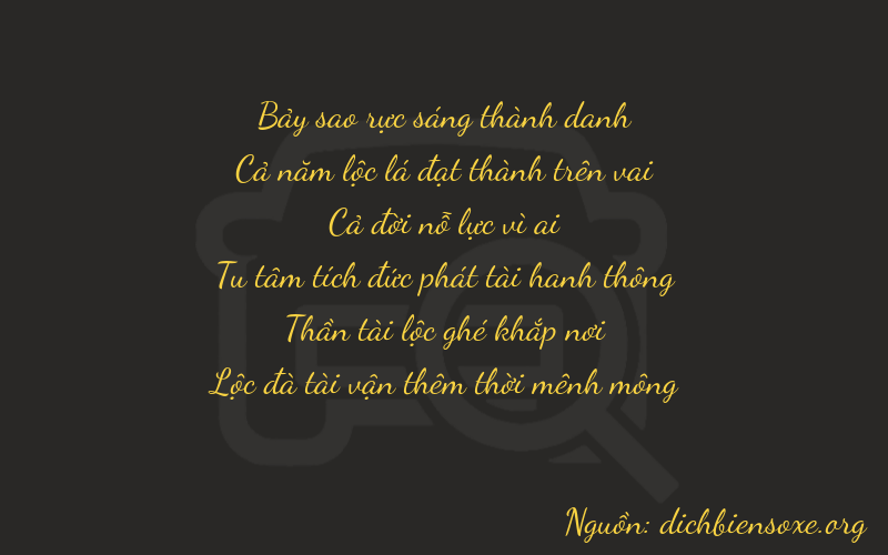Thơ dịch biển số xe 75166