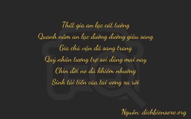 Thơ dịch biển số xe 75195