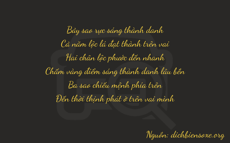 Thơ dịch biển số xe 75238
