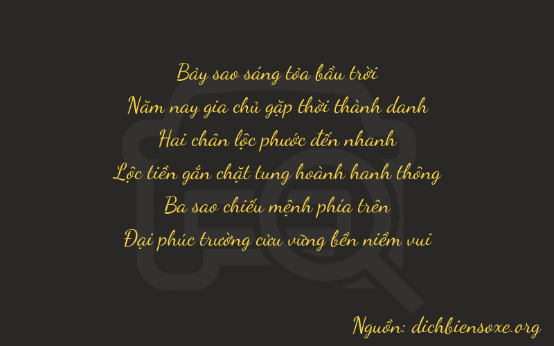 Thơ dịch biển số xe 75239