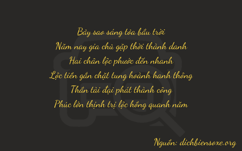 Thơ dịch biển số xe 75266