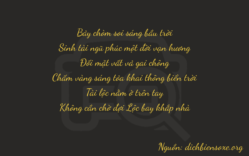 Thơ dịch biển số xe 75280