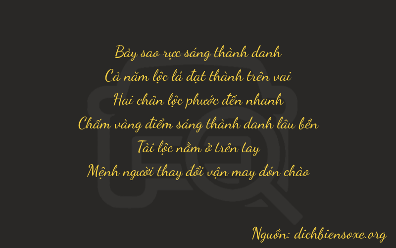 Thơ dịch biển số xe 75283