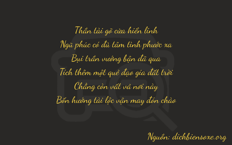 Thơ dịch biển số xe 75304