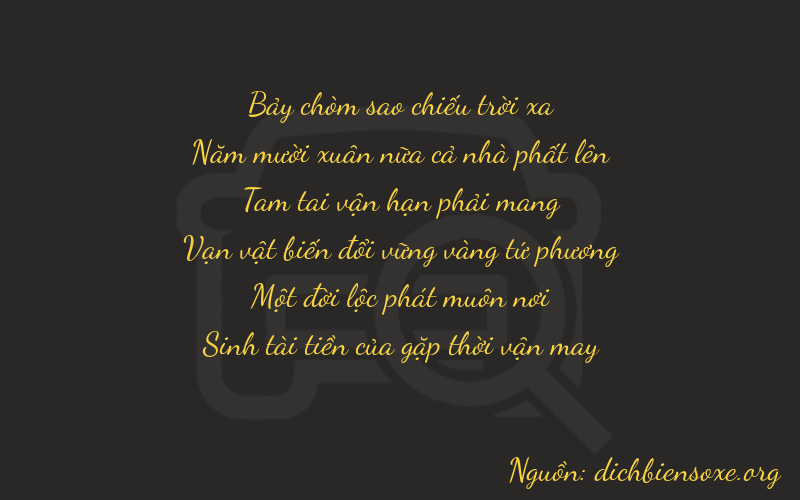 Thơ dịch biển số xe 75315