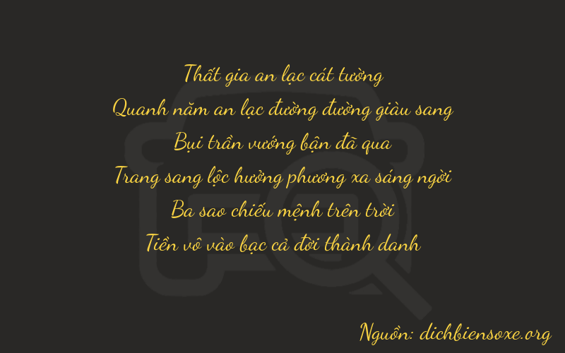 Thơ dịch biển số xe 75330