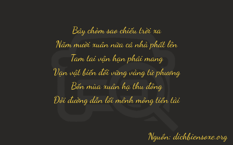 Thơ dịch biển số xe 75342